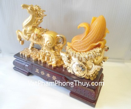 Ngựa vàng phi nước đại trên hồ lô vàng - Phú quý tiền trình FG114A