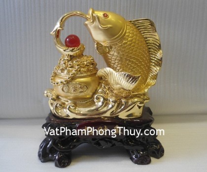 Chép vàng bồn tụ bảo - Ngư chiêu tài A189